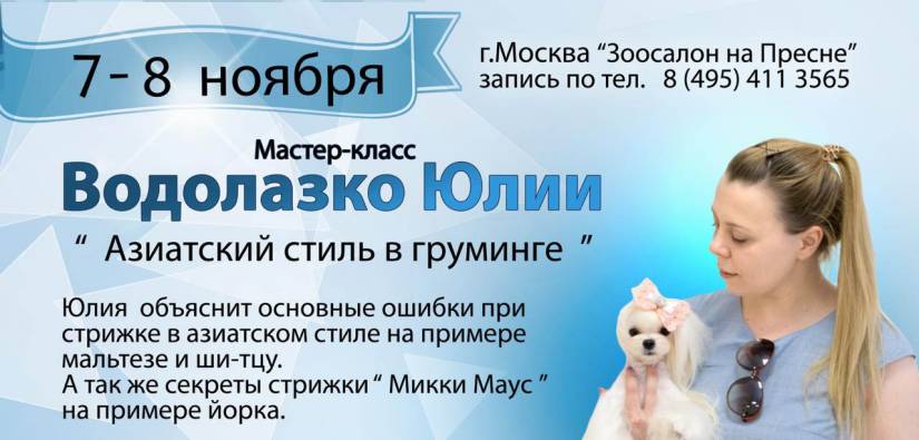 Мастер-класс Водолазко Юлии 7-8 ноября Мастер-класс Водолазко Юлии 7-8 ноября